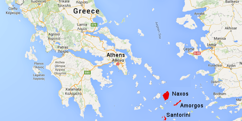 The Blue Walk Greece Athens, Amorgos, Naxos, Santorini