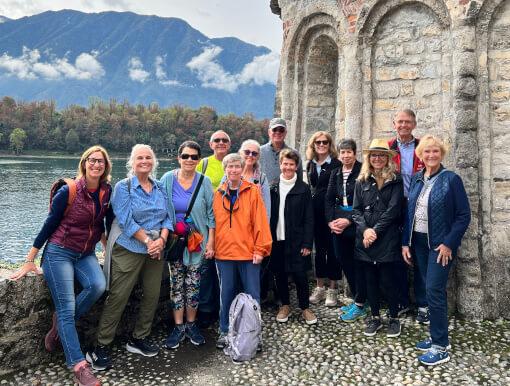 small group walking vacation in Italy Lake Como Greenway
