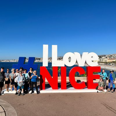 I love Nice France walking vacation group 